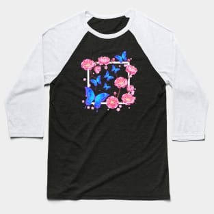 Butterfly Art Baseball T-Shirt